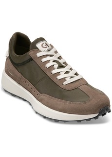 Cole Haan Men's Grand Crosscourt Midtown Mixed-Media Lace-Up Sneakers - Morel/Deep Olive/Silver Birch