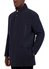 Cole Haan Men's Heavy Plush Car Coat - Black