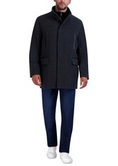 Cole Haan Men's Heavy Plush Car Coat - Black