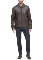 Cole Haan Men's Leather Jacket, Created for Macy's - Black