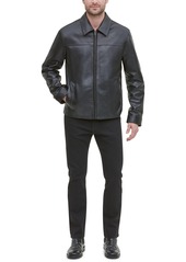 Cole Haan Men's Leather Jacket, Created for Macy's - Black