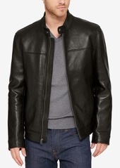 Cole Haan Men's Leather Moto Jacket