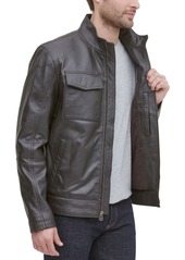 Cole Haan Men's Leather Racer Jacket, Created for Macy's