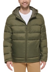 Cole Haan Men's Lightweight Hooded Puffer Jacket - Navy