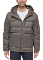 Cole Haan Men's Lightweight Hooded Puffer Jacket - Navy