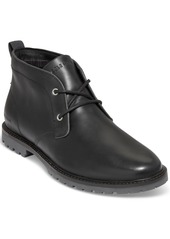 Cole Haan Men's Midland Leather Water-Resistant Lace-Up Lug Sole Chukka Boots - Black/grey Pinstripe Wr