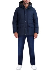 Cole Haan Men's Parka with Fleece-Lined Hood - Navy