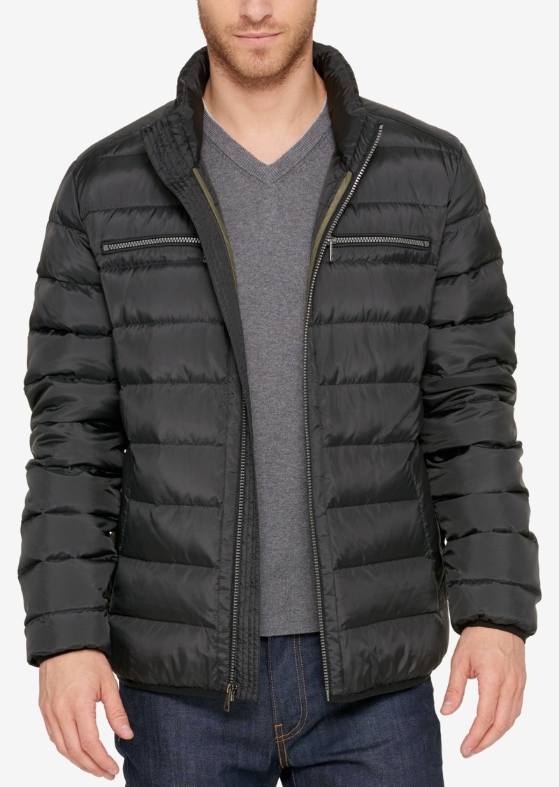 Cole Haan Men's Quilted Zip-Front Jacket - Black