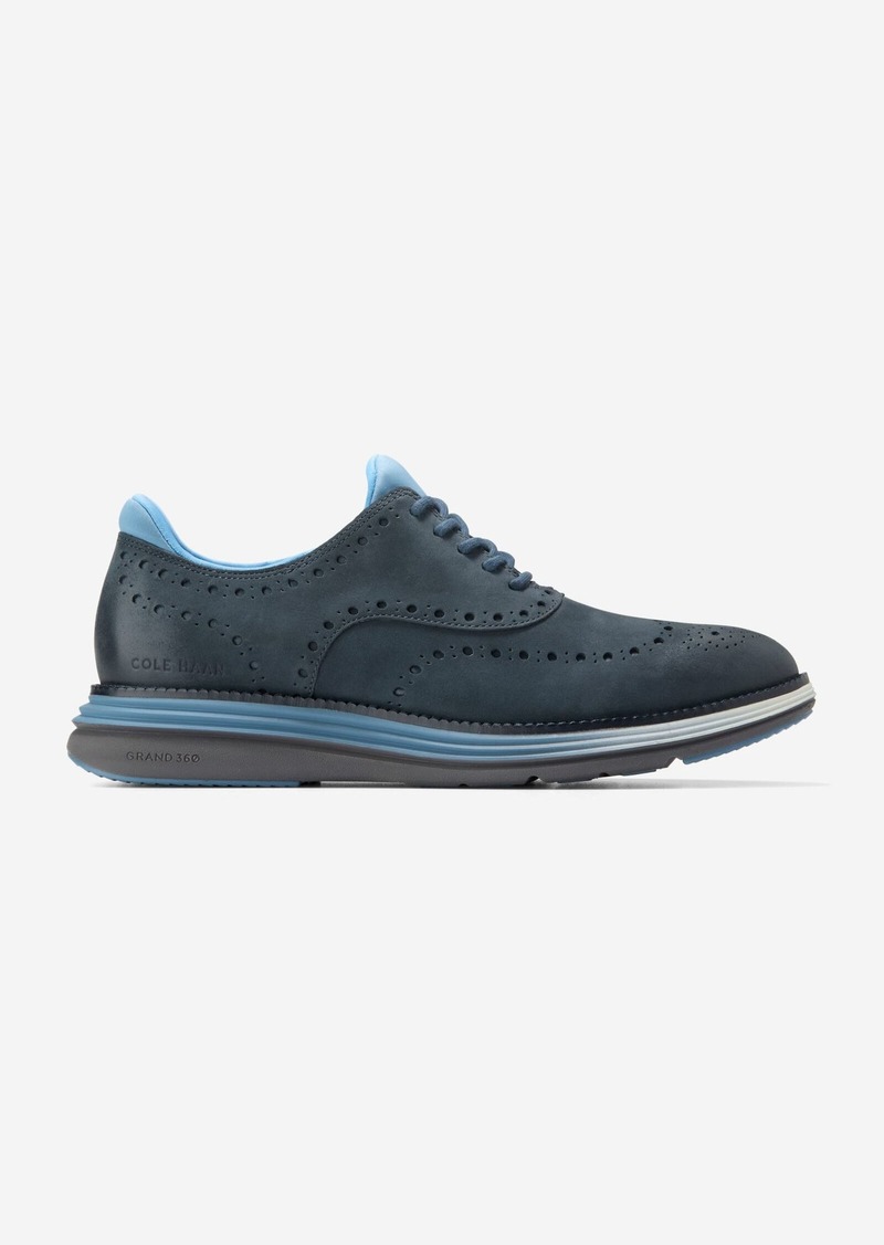 Cole Haan Men's Øriginal Grand Ultra Wingtip Oxford Shoes - Blue Size 11