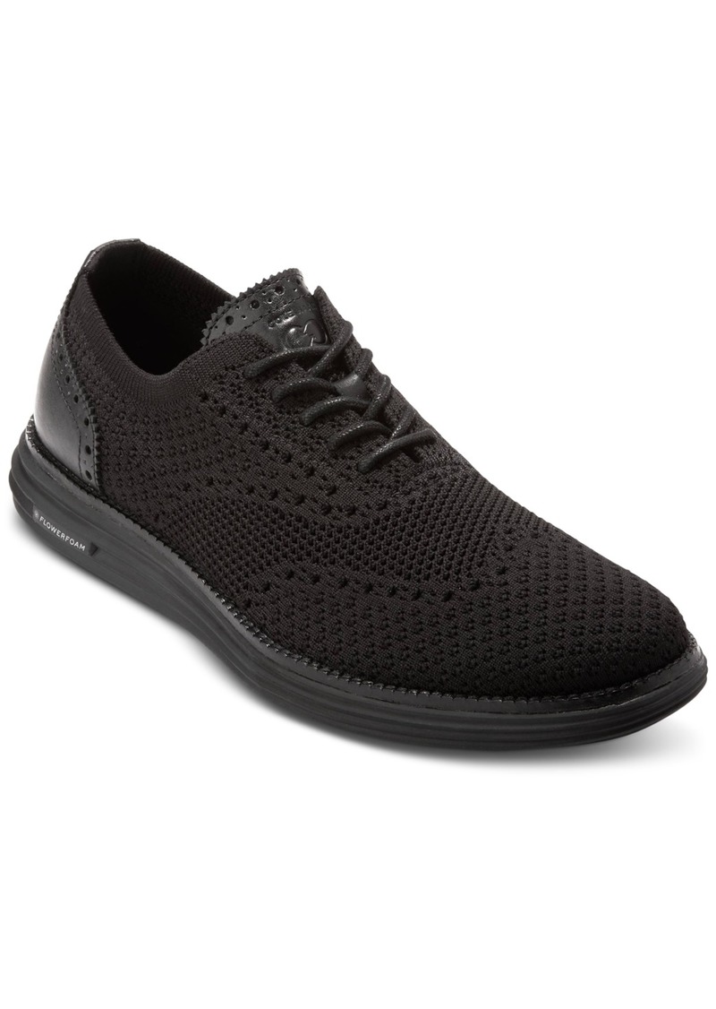 Cole Haan Men's ÃriginalGrand Remastered Stitchlite Lace-Up Wingtip Oxford Sneakers - Black/ Black