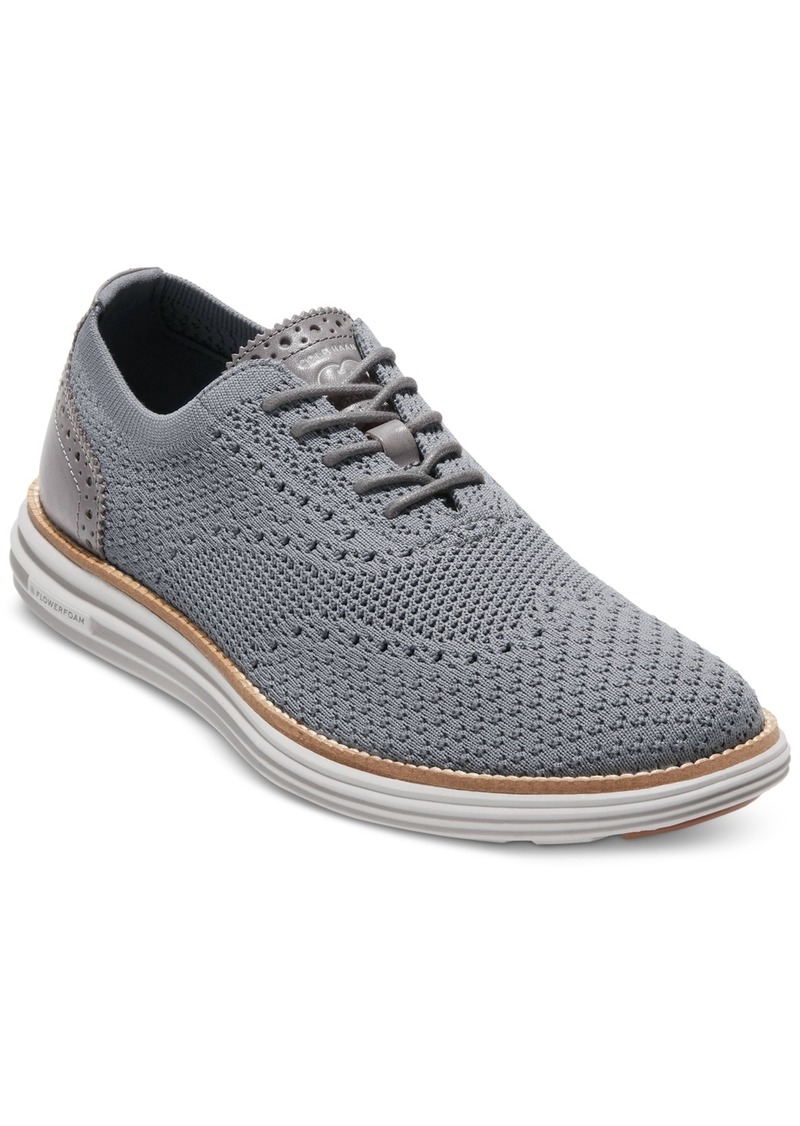 Cole Haan Men's ÃriginalGrand Remastered Stitchlite Lace-Up Wingtip Oxford Sneakers - Quiet Shade / Microchip