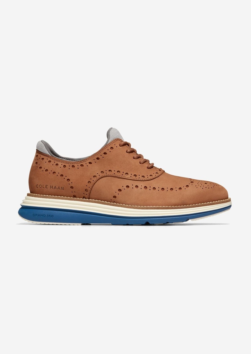 Cole Haan Men's Øriginal Grand Ultra Wingtip Oxford Shoes - Brown Size 8