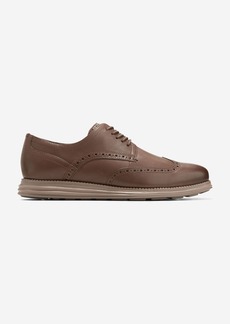 Cole Haan Men's Øriginal Grand Wingtip Oxford Shoes - Beige Size 10.5