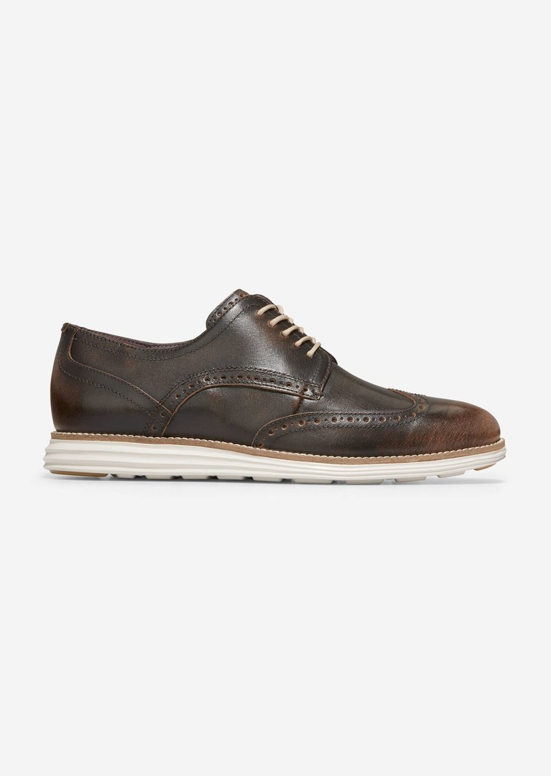 Cole Haan Men's Øriginal Grand Wingtip Oxford Shoes - Brown Size 12