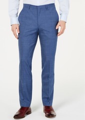 Cole Haan Men's Grand. os Wearable Technology Slim-Fit Stretch Pin-Dot Suit Pants