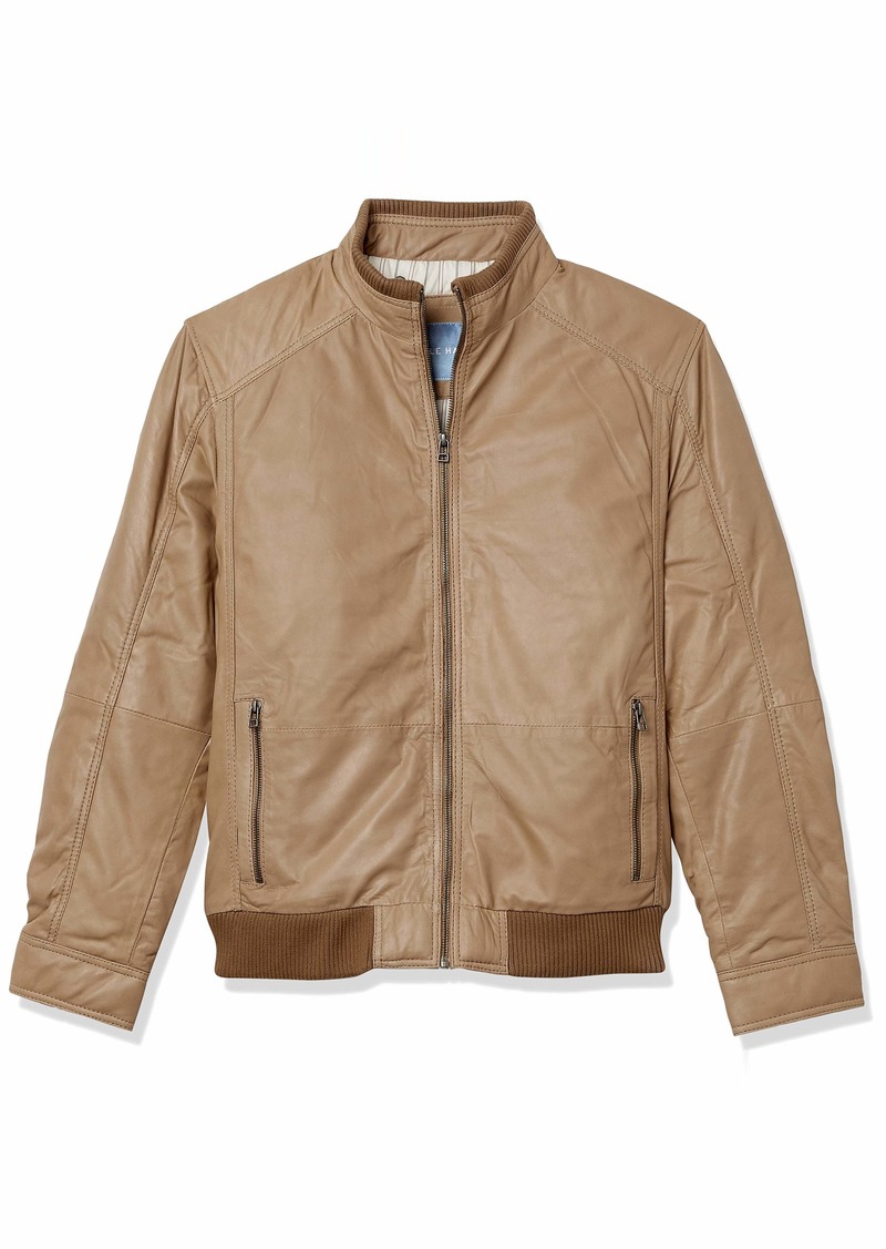 Cole Haan Cole Haan Men's Suede Leather Varsity Jacket | Outerwear