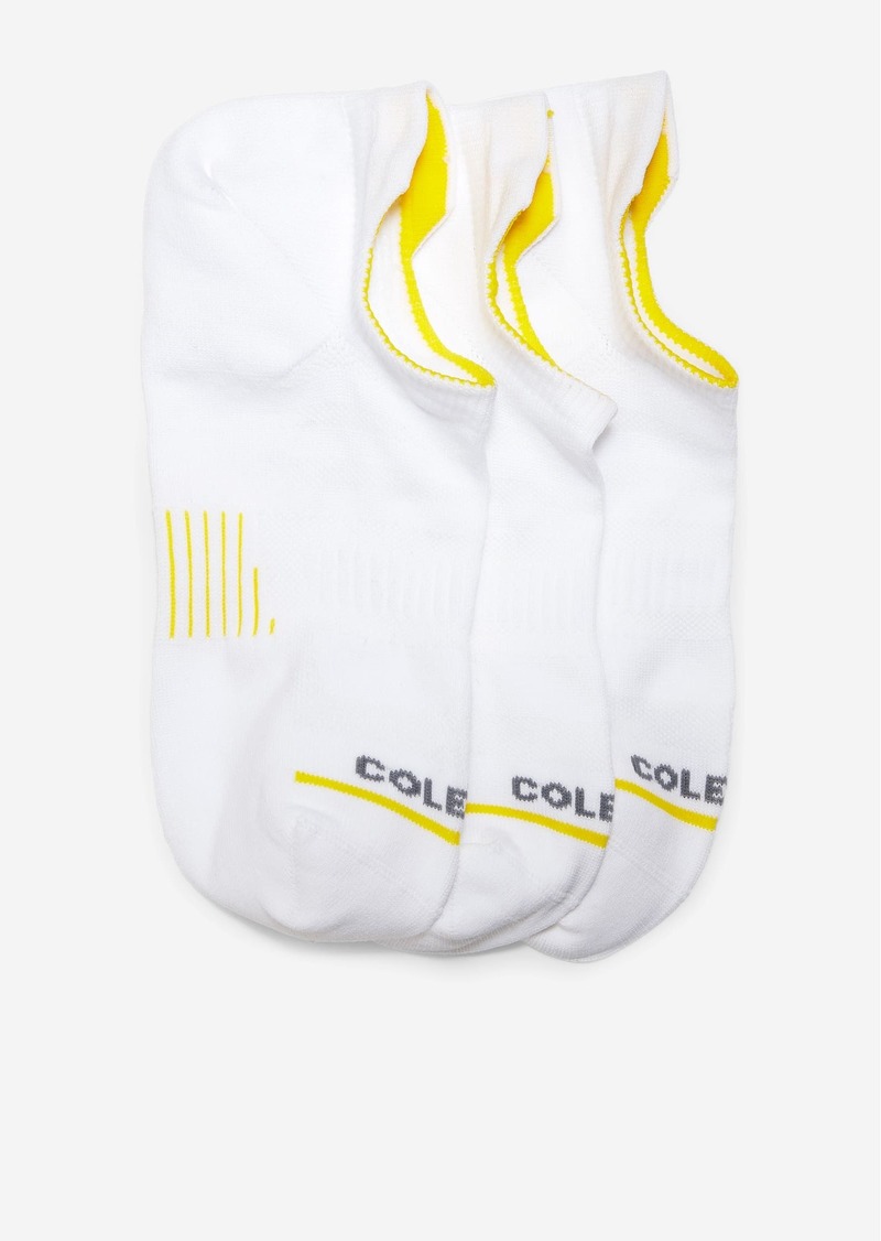 Cole Haan Men's Zerøgrand 3-pair Liner Socks - White Size OSFA