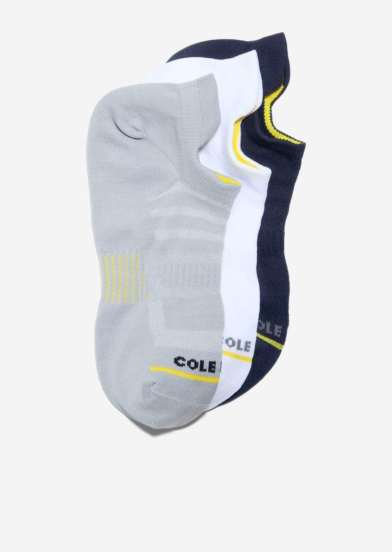 Cole Haan Men's Zerøgrand 3-pair Liner Socks - Blue Size OSFA