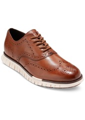 Cole Haan Men's ZERØGRAND Remastered Lace-Up Wingtip Oxford Shoes - Ch British Tan/ivory