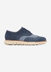 Cole Haan Men's Zerøgrand Remastered Wingtip Oxford Shoes Lined - Blue Size 10.5