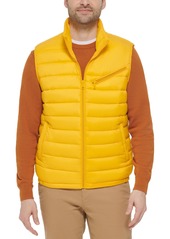 Cole Haan Men's Zip-Front Puffer Vest - Burnt Orange