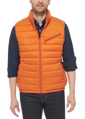 Cole Haan Men's Zip-Front Puffer Vest - Burnt Orange