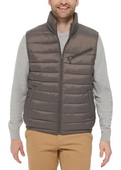 Cole Haan Men's Zip-Front Puffer Vest - Burnt Orange