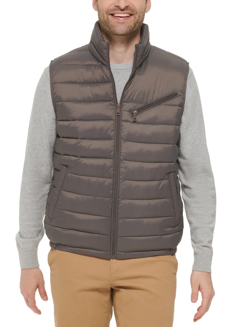 Cole Haan Men's Zip-Front Puffer Vest - Charcoal