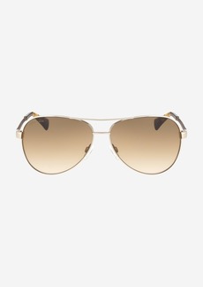 Cole Haan Metal Aviator With Leather
