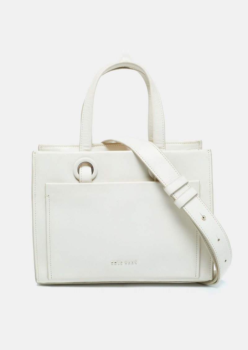 Cole Haan Off White Leather Grand Series Tote