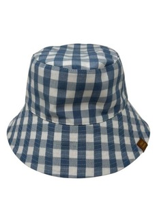 Cole Haan Reverisble Gingham Bucket Hat