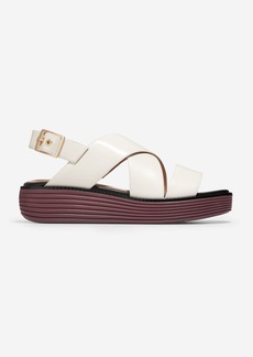 Cole Haan Women's Øriginal Grand Platform Sandal - White Size 10