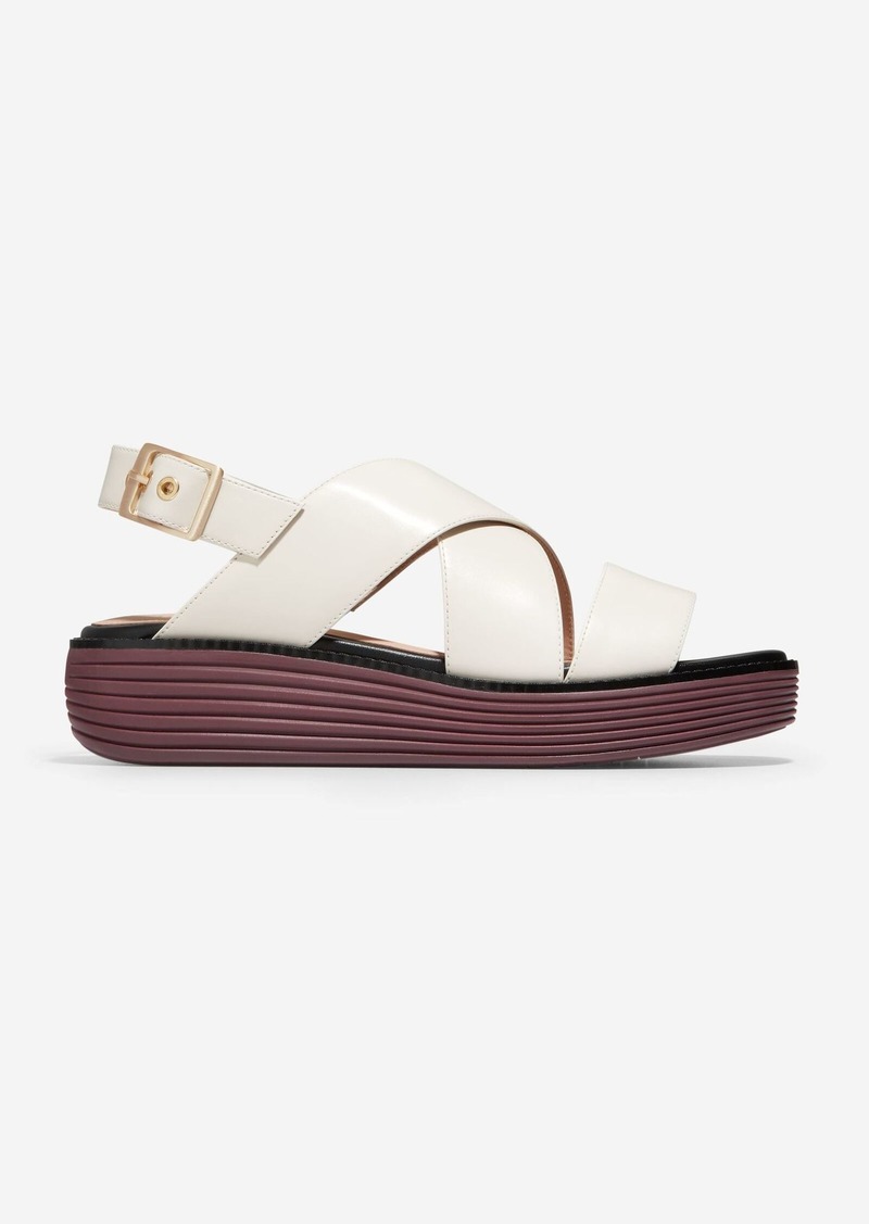 Cole Haan Women's Øriginal Grand Platform Sandal - White Size 8.5