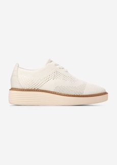 Cole Haan Women's OriginalGrand Platform Stitchlite Oxford Shoes - White Size 8.5