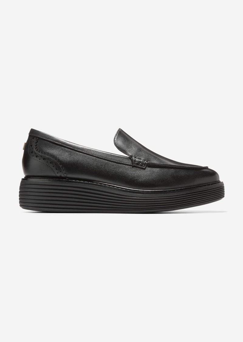 Cole Haan Women's Originalgrand Platform Venetian Loafer - Black Size 6