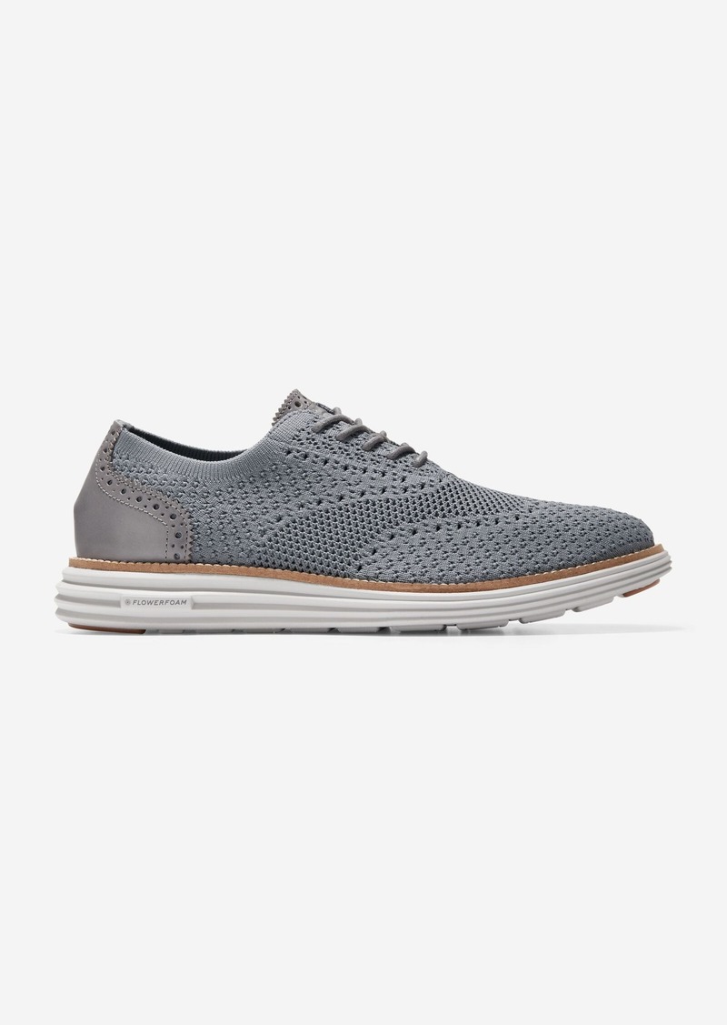 Cole Haan Men's Øriginal Grand Remastered Stitchlite Oxford Shoes - Grey Size 8