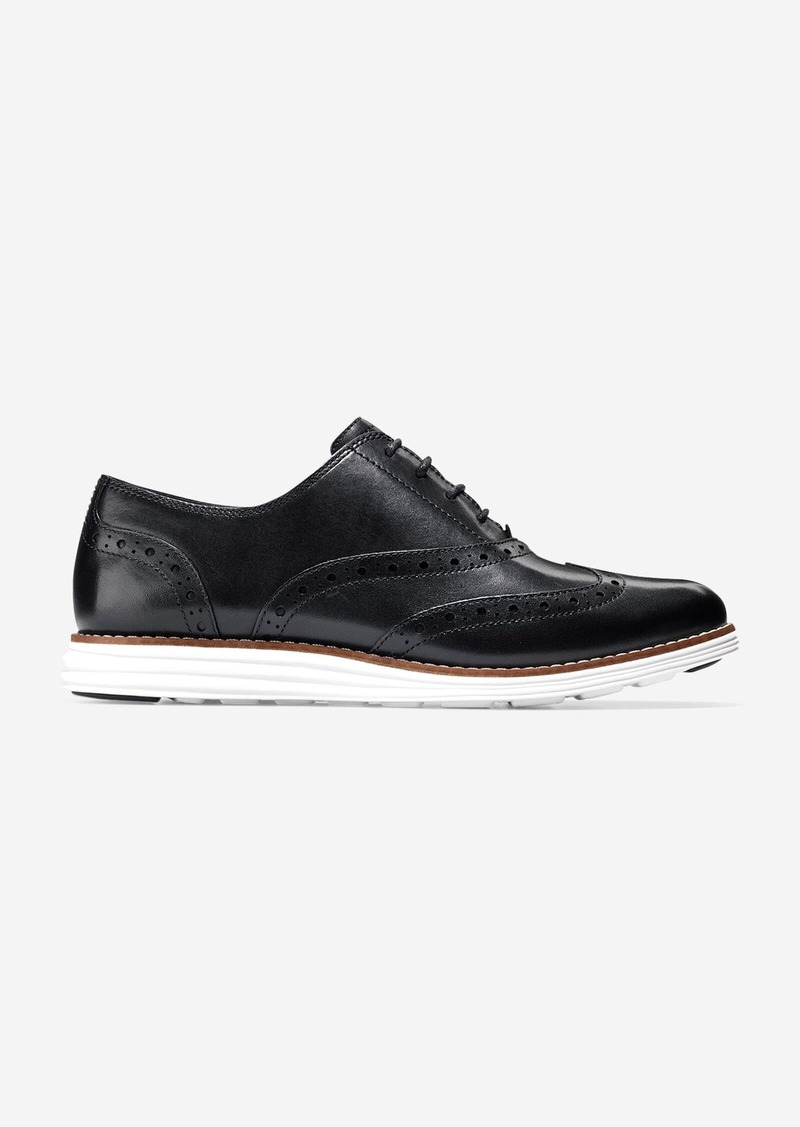 Cole Haan Women's Øriginal Grand Wingtip Oxford Shoes - Black Size 5