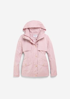 Cole Haan Women's Short Packable Rain Jacket - Pink Size Small