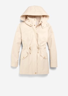 Cole Haan Women's Short Rain Jacket - Beige Size Medium