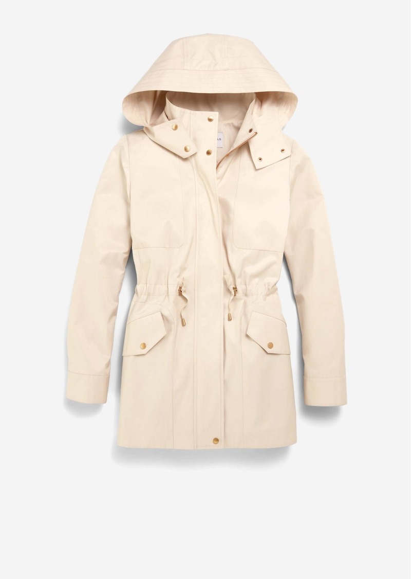 Cole Haan Women's Short Rain Jacket - Beige Size Large