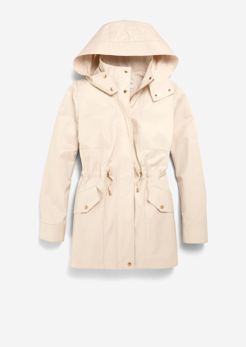 Cole Haan Women's Short Rain Jacket - Beige Size XL