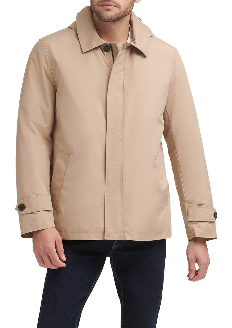 Cole Haan Signature Hooded Rain Jacket in Tan at Nordstrom Rack