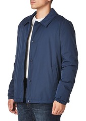 Cole Haan Signature Men's Coach Jacket with Faux Sherpa Lining indian ink