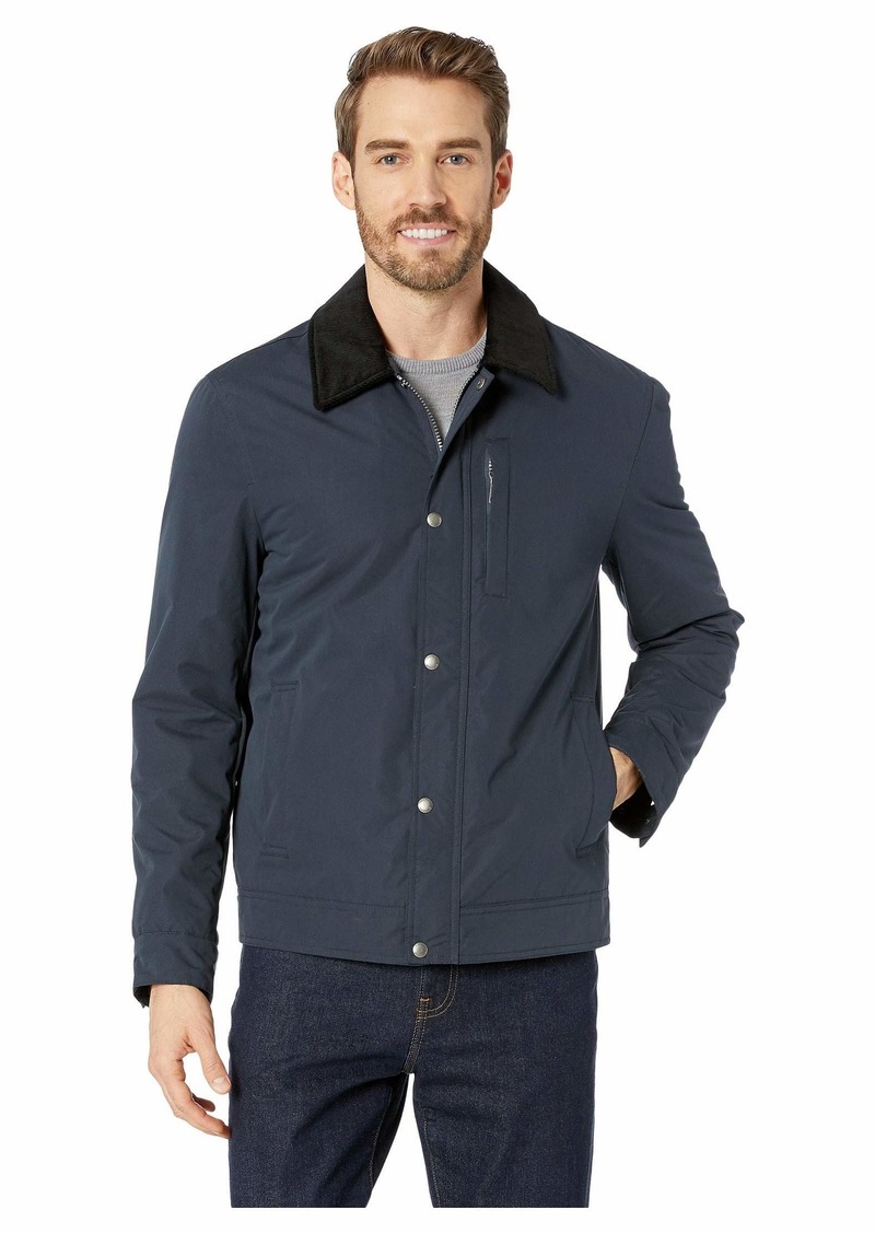 Cole Haan Signature Men's City Barn Jacket with Corduroy Collar navy