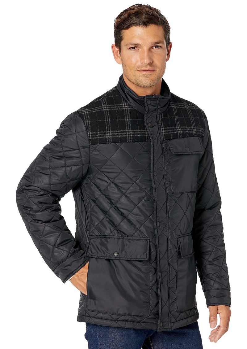 Cole Haan Signature mens Mixed Media Quilted Jacket   US