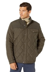 Cole Haan Signature Men's Tonal Mixed Media Diamond Quilted Jacket