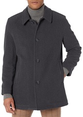 Cole Haan Signature Men's Button Up Wool Plush Car Coat