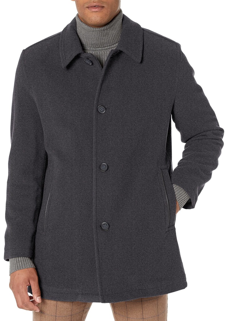 Cole Haan Signature Men's Wool Plush Car Coat charcoal