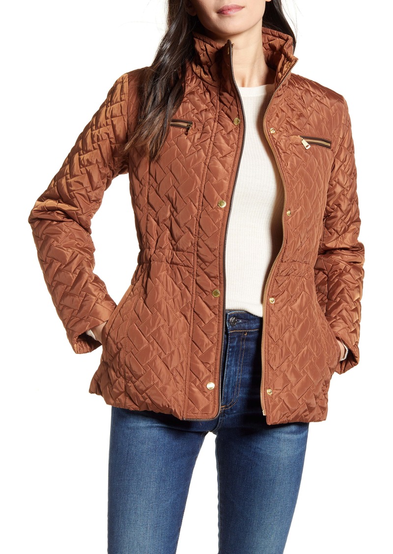 cole haan signature plus size layered down puffer coat