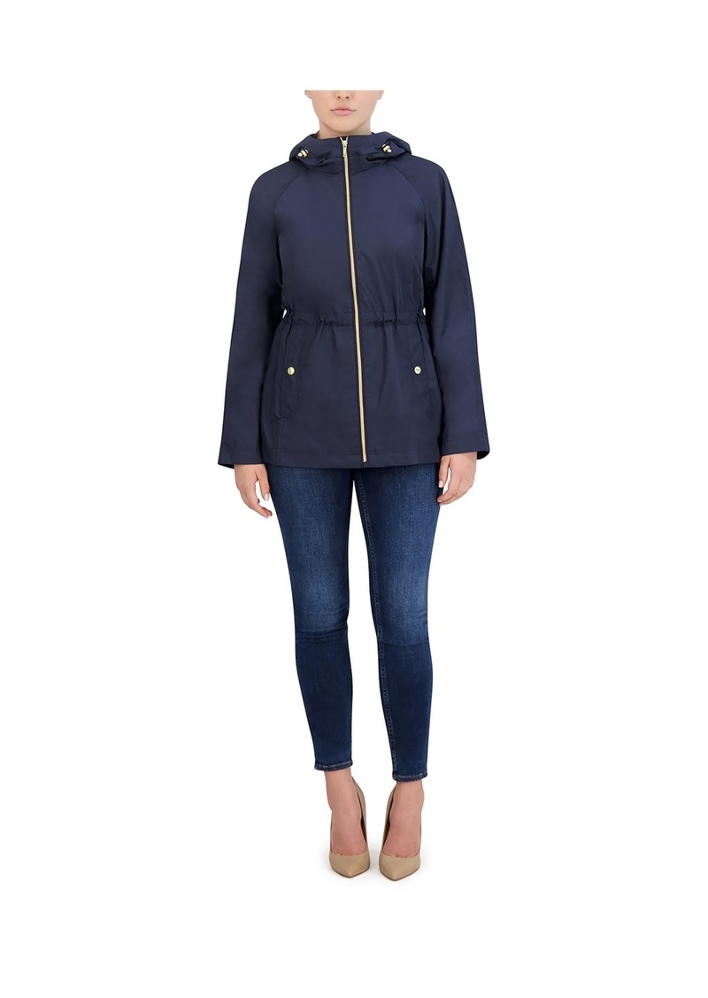 Cole Haan Signature Women's Travel Packable Rain Jacket - Indigo